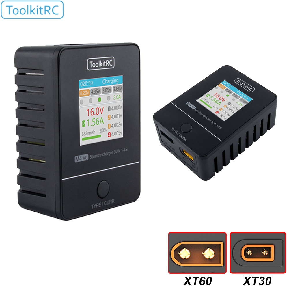 Drone Racing Charger - ToolkitRC M4AC 30 Вт LiPO LiFE