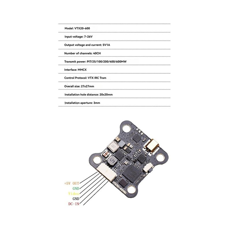 A97I-5.8G 40-канальный VTX FPV – обзор и цена Drone Racing Transmitter