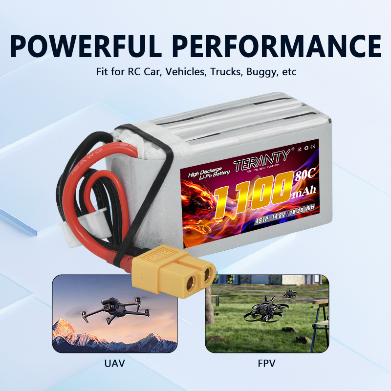 Аккумулятор LiPo TERANTY 4S 11 – обзор и цена Drone Racing Battery