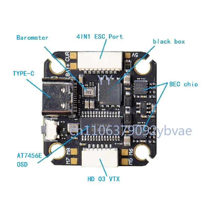 Модуль полетного контроллера F – обзор и цена Drone Racing Flight Controller