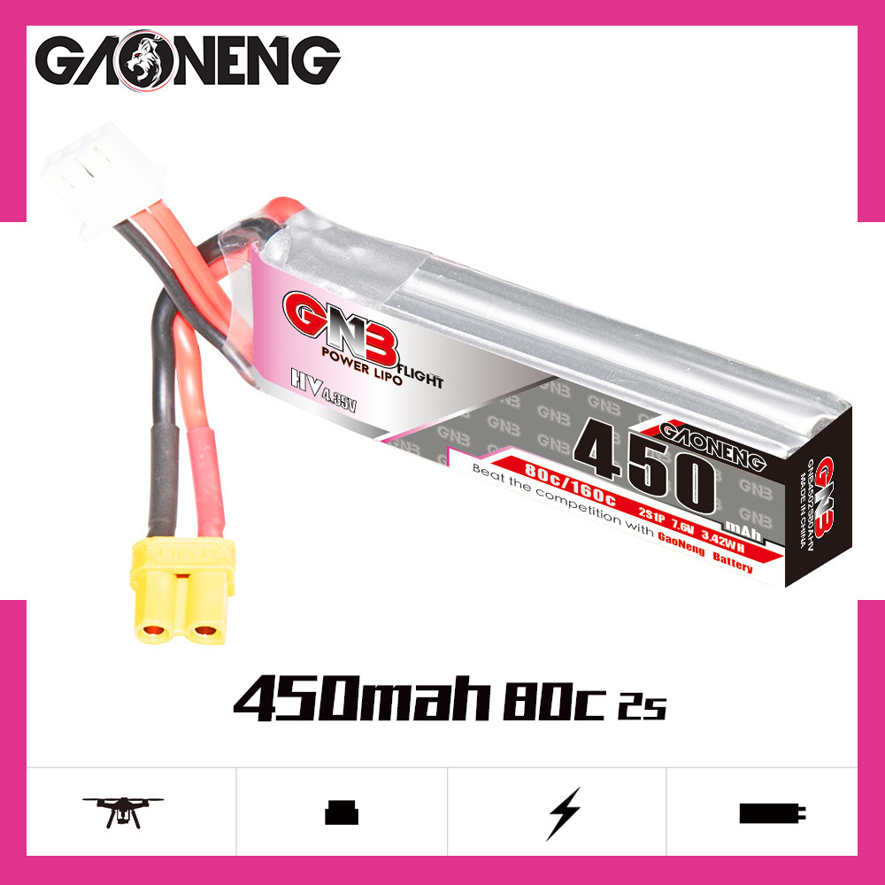 GNB LiPo аккумулятор HV 2S 7,6 – обзор и цена Drone Racing Battery