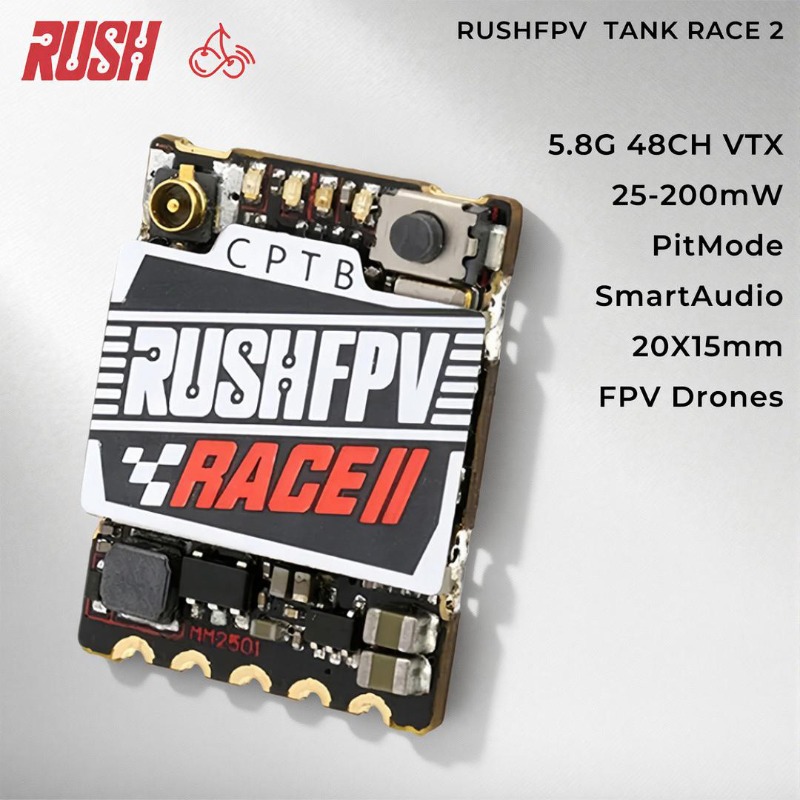 RushFPV 5.8ГГц FPV VTX 48 кана – обзор и цена Drone Racing Vtx